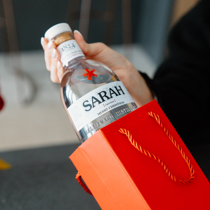 caorunn personalised gin bottle